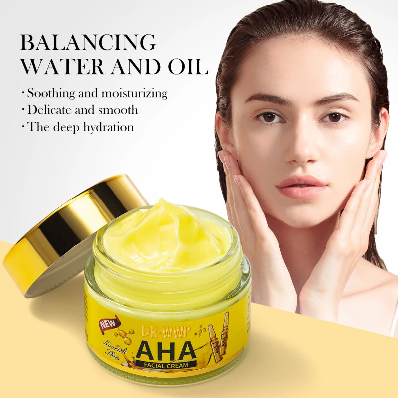 Revitalizing Facial Care Cream Lasting Moisturizing Face Cream Contain Aha Fruit Acids, Turmeric Hydration Firming Face Cream Zpaxo