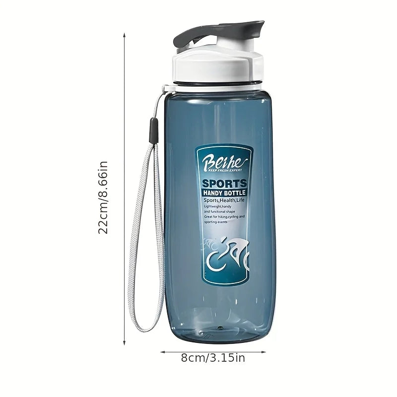 Outdoor Sports Water Bottle Creative Space Cup Large Capacity Zpaxo 750ml gray