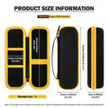 Cordless Screwdriver (DWHT66719) Hard Storage Case for DEWALT Electric Screwdriver Hard EVA Shell for Construction Site, Worksho Zpaxo black 24.2x8.2x6cm