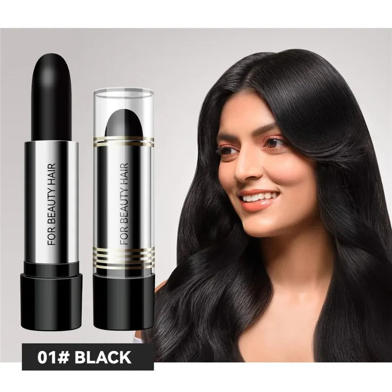 Black Brown One-off Temporary Hair Coloring Pen Covered White
