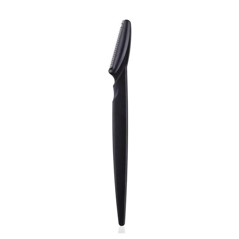 1- Eyebrow Trimmer Razor Safety Eye Brow Shaping Knife Portable Zpaxo 1Pcs Black