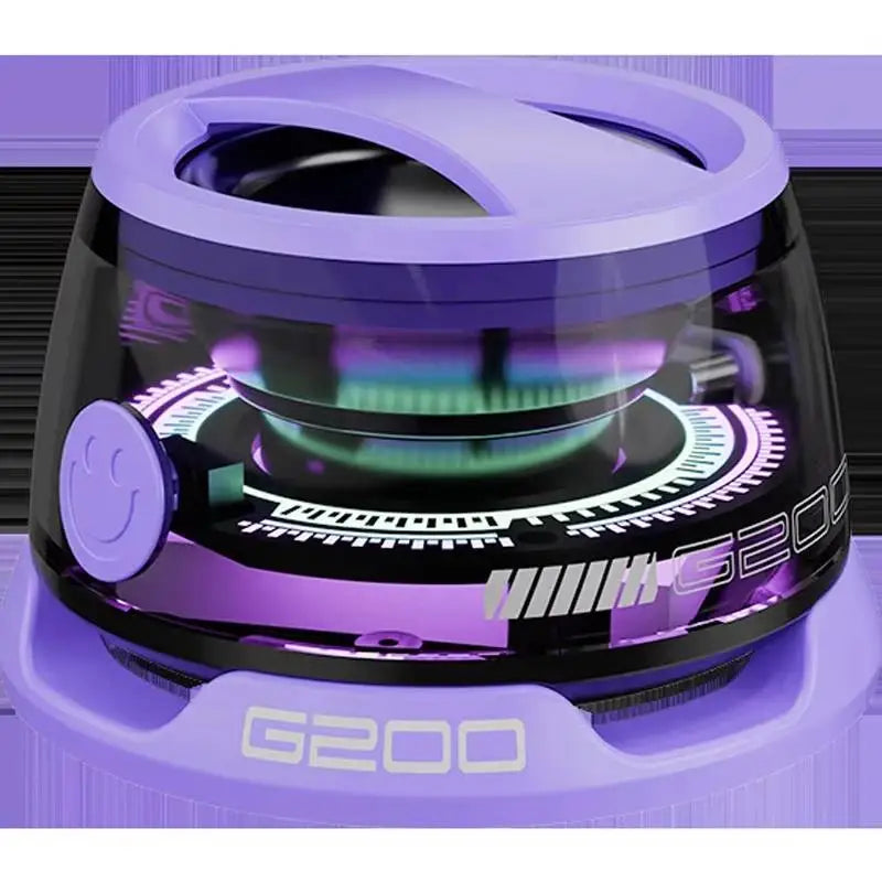 Portable Mini Travel Bluetooth Speaker With RGB Color Lighting Magnetic Speaker BT5.3 Mini Sound Box For iPhone Huawei OPPO VIVO Zpaxo Purple