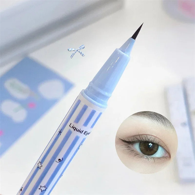 Waterproof Quick Dry Liquid Eyeliner Pen Ultra-fine Black Brown Pink Zpaxo