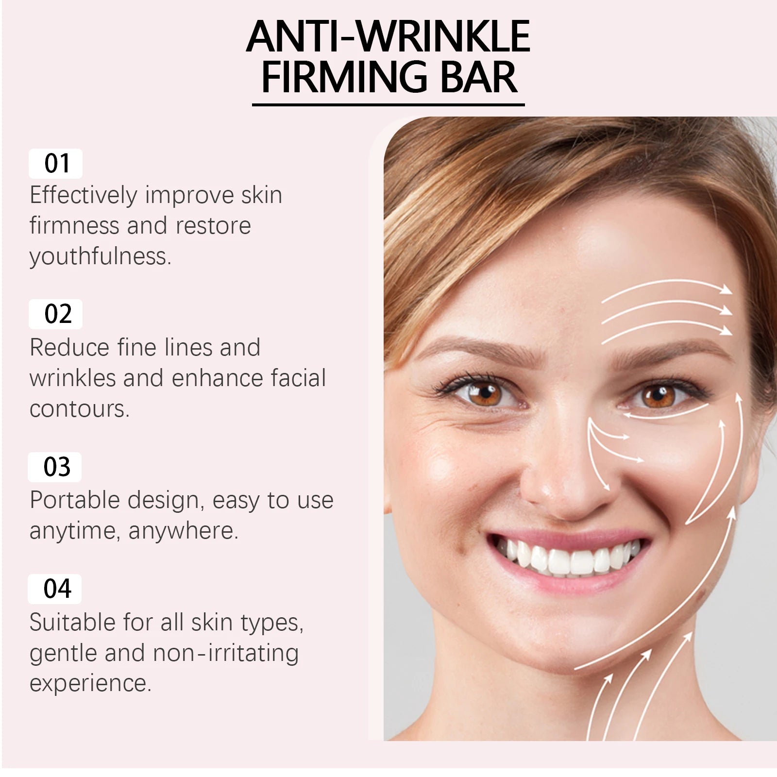 Jaysuing Collagen Firming Bar | Anti-Wrinkle Face Balm Stick Collagen Face Balm Stick Zpaxo