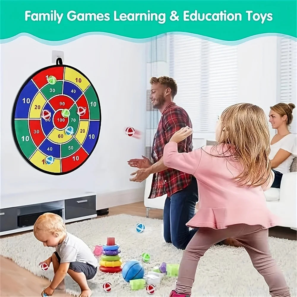 Children's Large Dart Board Game Foldable Convenient Indoor Outdoor