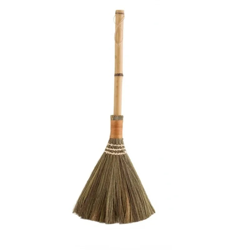 Japanese Handmade Straw Broom – Bamboo Floor Sweeping Brush Handmade Straw Broom Zpaxo L
