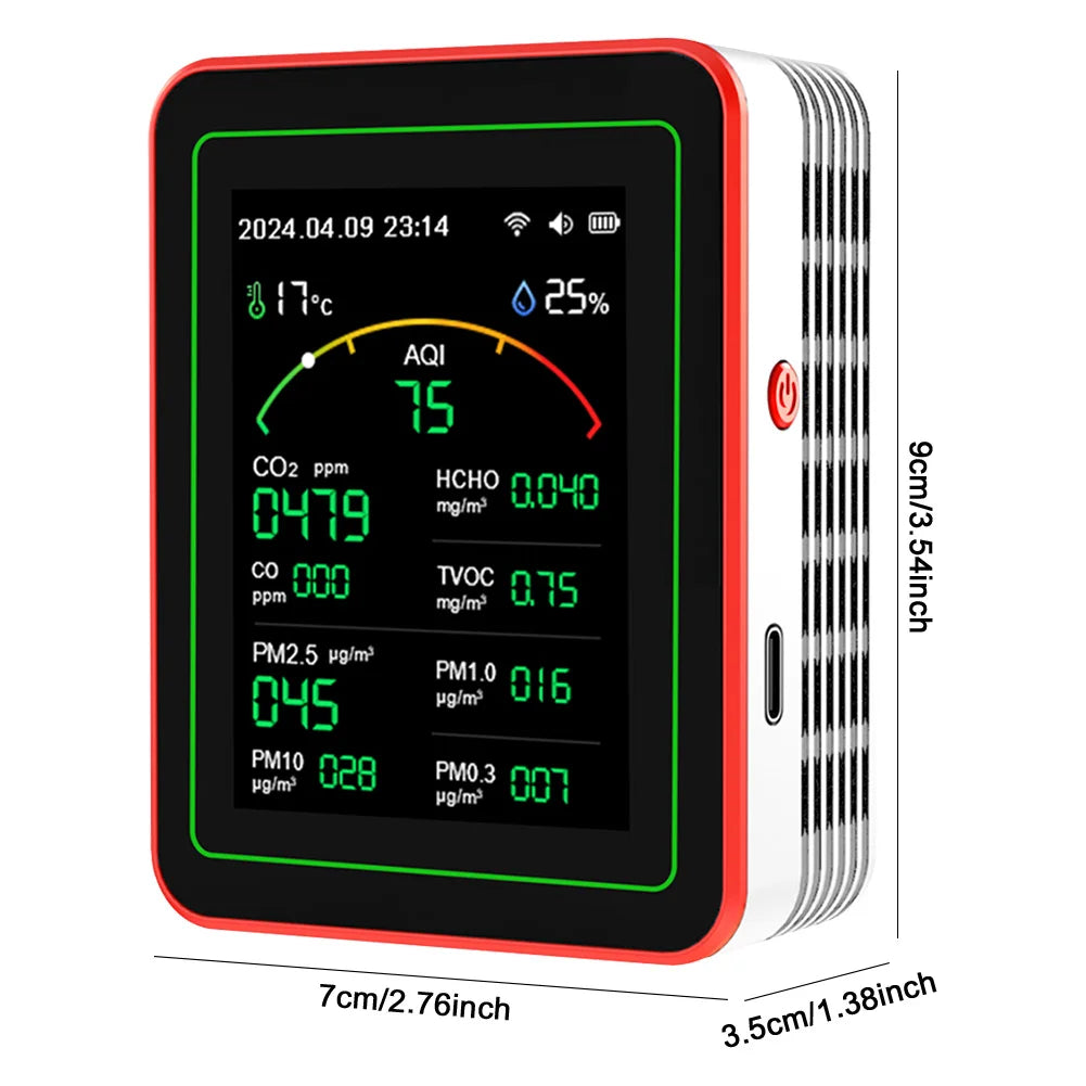 Wifi 15-in-1 Air Detector APP Control Household Portable AQI PM0 3