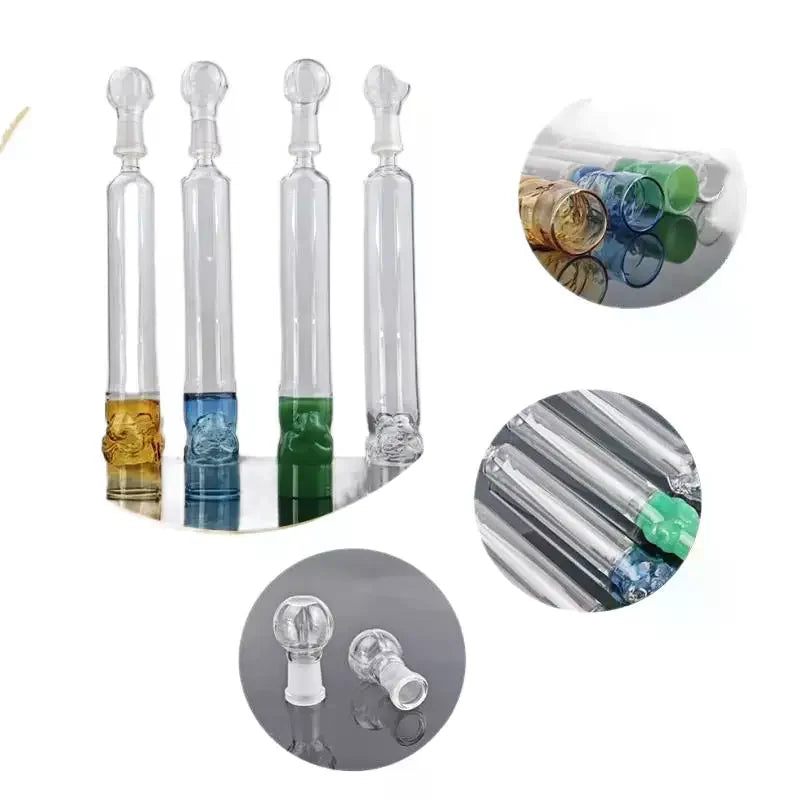 1Pcs Aroma Infusion Exquisite Chamber Base Borosilicate Glass Cigar Aromatherapy Humidors Tube 26cm Length For Conservation Zpaxo