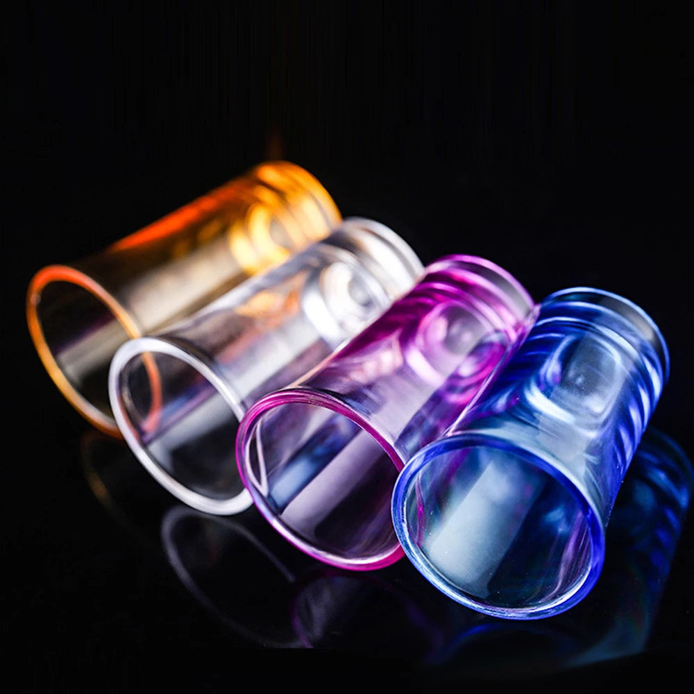 4Pcs Multicolor Shot Glass Set Plastic Drinking Cups for Whiskey Tequila Espressos Cocktail Bar Club Party Favor Zpaxo