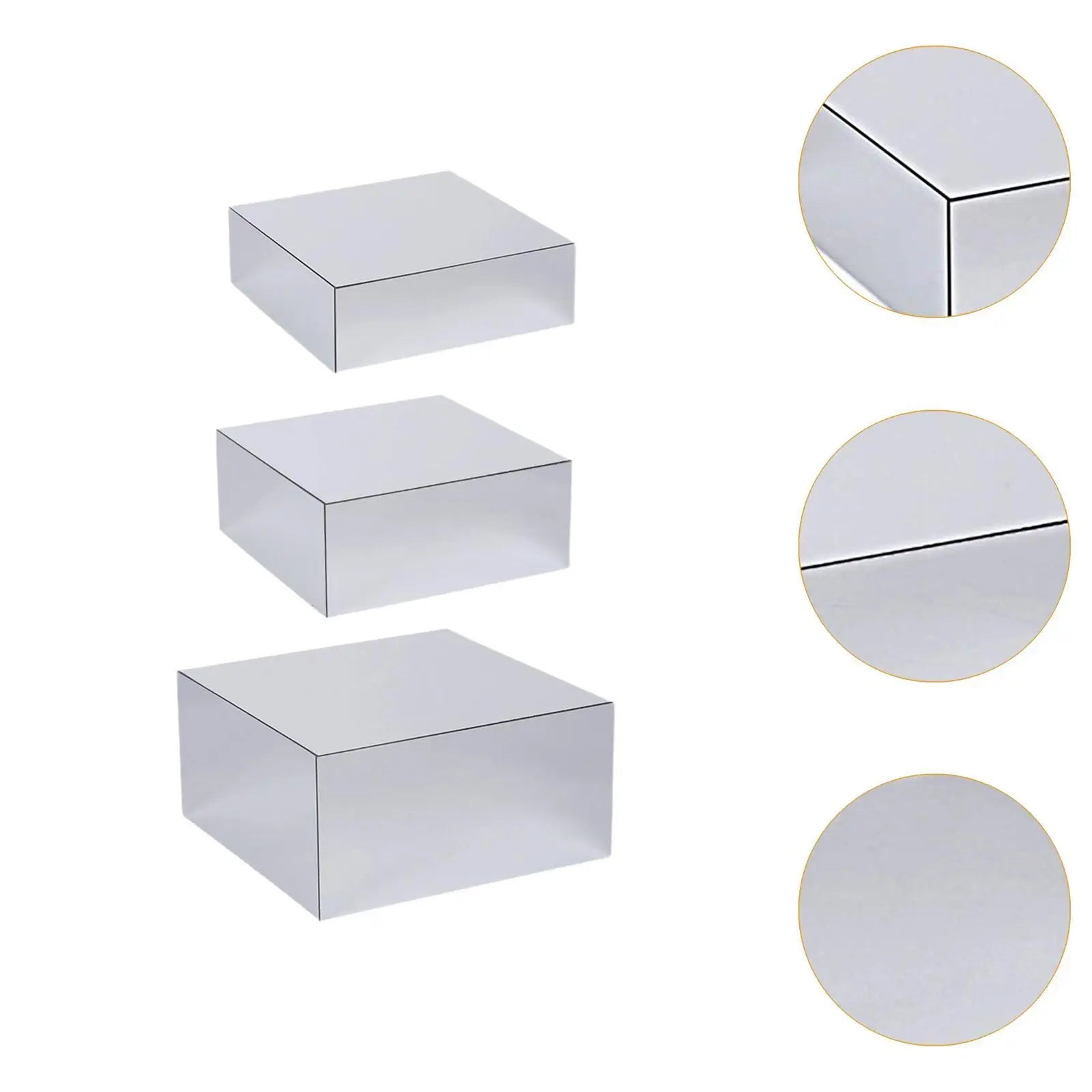 Buffet Risers Decorative Parties Bakery Versatile Mirror Acrylic Cake Zpaxo
