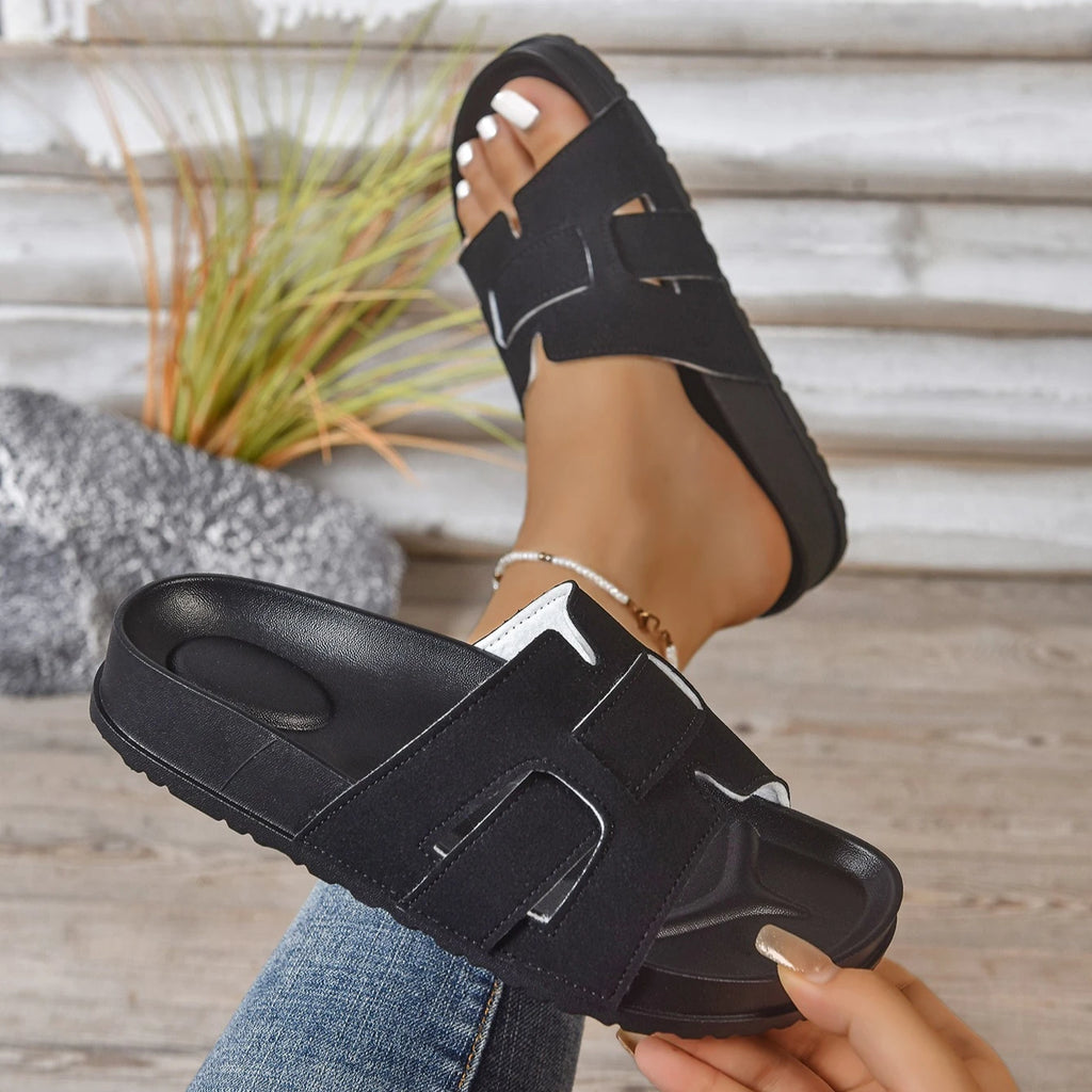 Women Slippers Beach Sandals Luxury Designer Slippers 2025 New Platform Shoes Glitter Outdoor Shoes Female Trend Slides Women Zpaxo