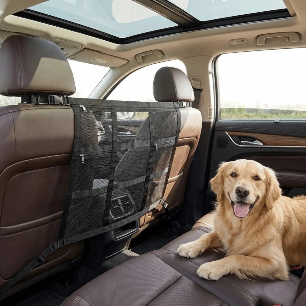 Anti Disturbance Car Storage Net Elastic Edge Sturdy Durable Car Pet Barrier Easy Installation Breathable Zpaxo