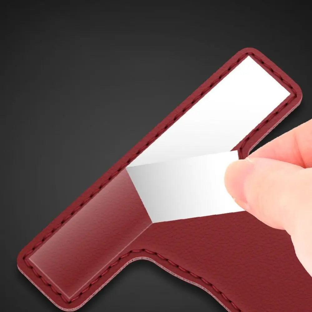 Hidden Car Glove Box Hook Space-Saving Paste Installation Car Hanging Hook Foldable PU Leather Seat Back Hanger Zpaxo