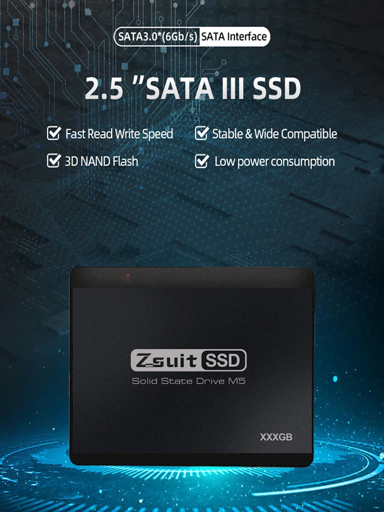 Zsuit 5Pcs/1pcs Hard Drive Disk Internal Solid State Drive Disk for Computer Sata SSD 2.5inches 128G Drive SSD Hard Disk Zpaxo