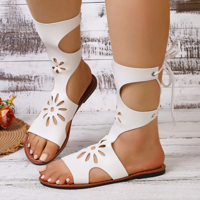 Women's Fish Mouth Open Toe Lightweight Vintage Sandals Summer Women Zpaxo