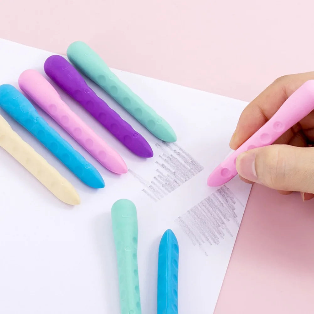 Traceless Erasers Suitable School Office Pencil-shaped Dust-free