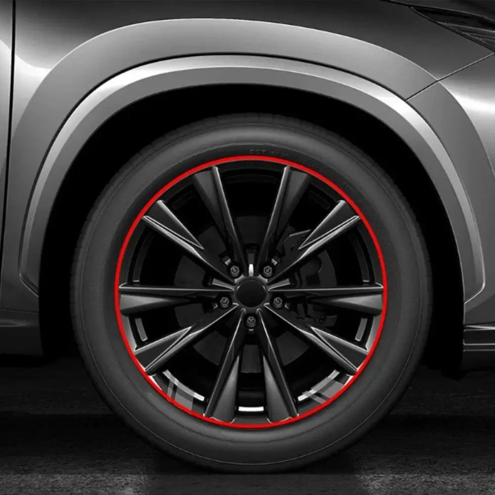 Universal Fit Wheel Hub Decorative Strip Full Rim Cover Anti-scratch Zpaxo