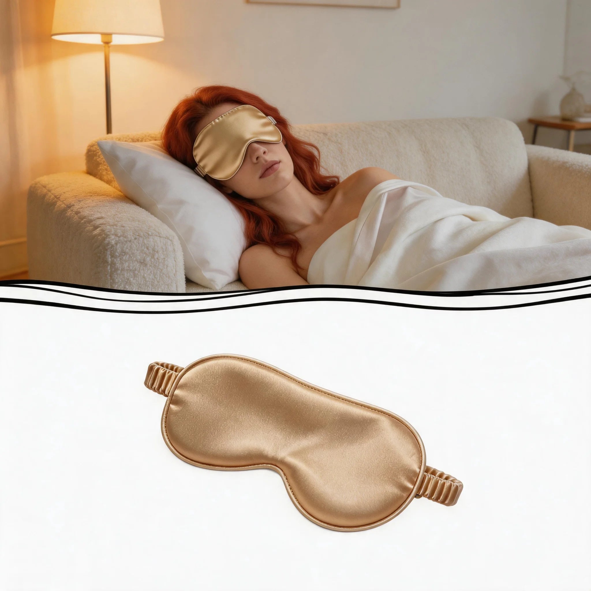 Silk Sleep Eye Mask – Soft Light Blocking Night Cover