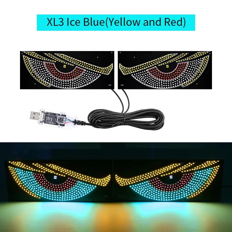 Car Devil's Eye Light RGB Dynamic Demon Decorative Led Display Decor