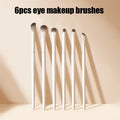 5/6/8/10pcs Natural Eye Makeup Brushes Set Detail Eyeshadow Contouring Brush Ultra Soft Blending Eyeliner Brow Brush Makeup Tool Zpaxo 6pcs brush