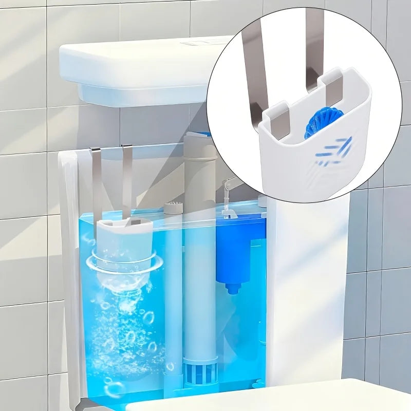 Hanging Toilet Solid Dispenser Stainless Steel Bracket Tablet Storage