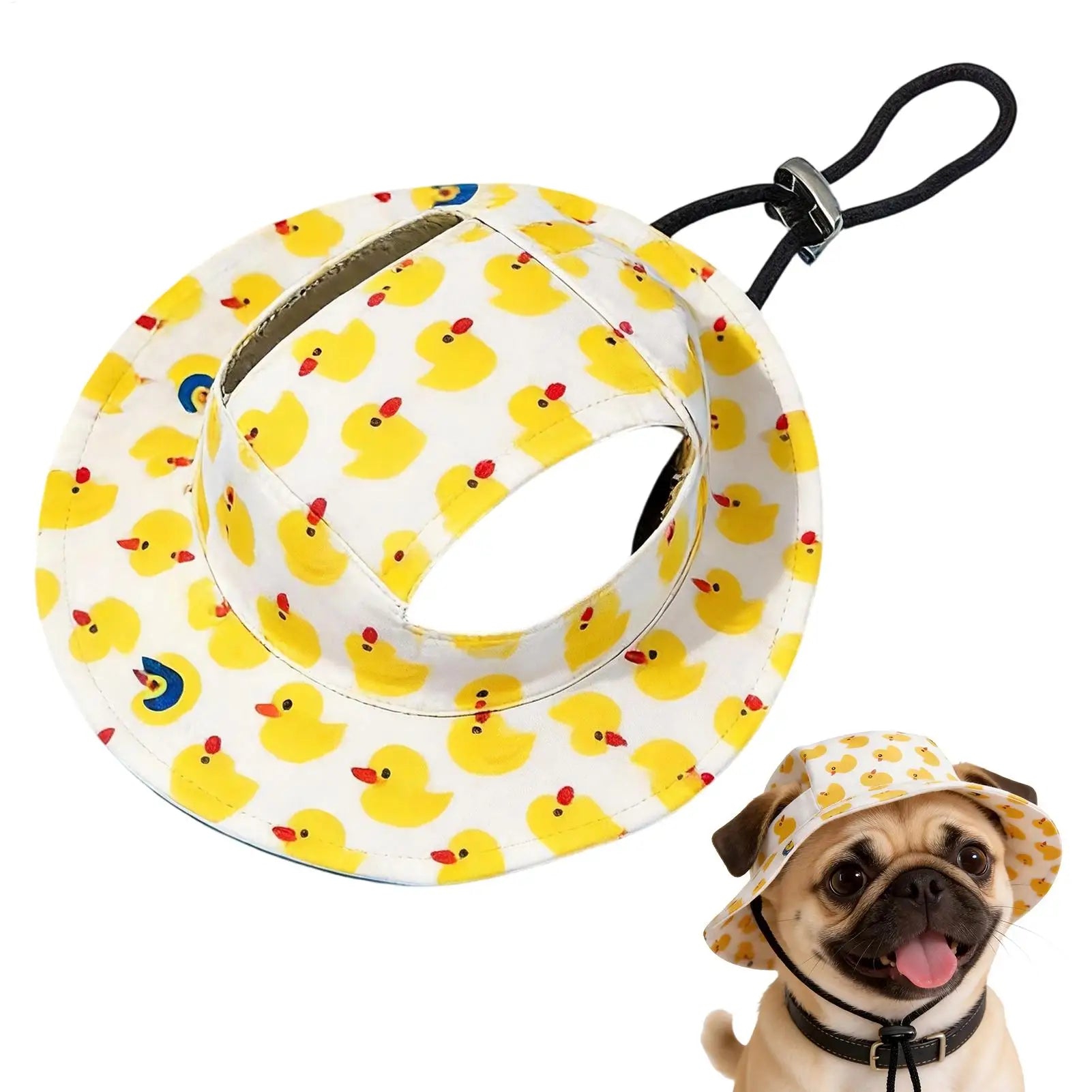 Dog Sun Hat Adjustable Dog Hat Cute Print Caps Pet Sun UV Protection Hat for Walking Outdoor Activities hats for Dogs Cats Zpaxo