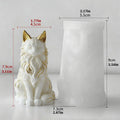 Cat Resin Mold Sitting Shape Concrete Cement Plaster Soap DIY Epoxy