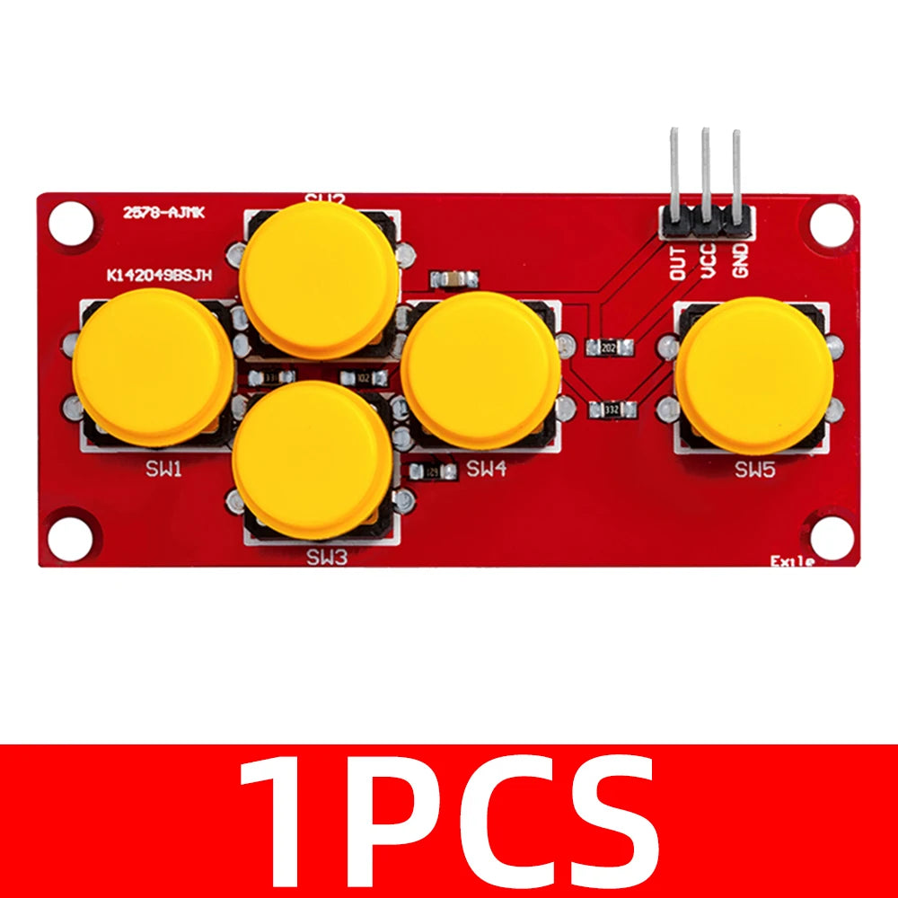 5 Keys AD Analog Keypad Input Module Arduino Zpaxo 1PCS