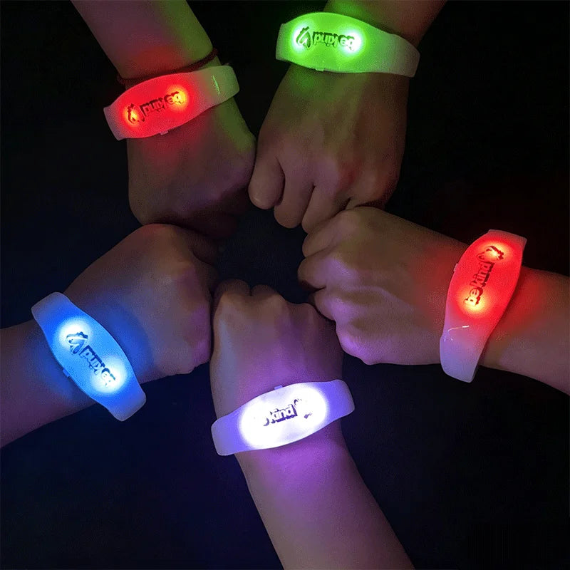20 30 50 70 Music Sound Activated LED Bracelet Light Up Glow Dark