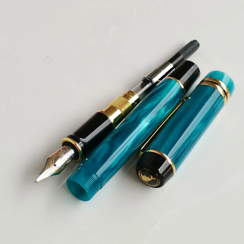 Kaigelu 316 Blue Acrylic Fountain Pen 2025 New Calligraphy Practice Ink Pen for Students Office Business Gift Zpaxo