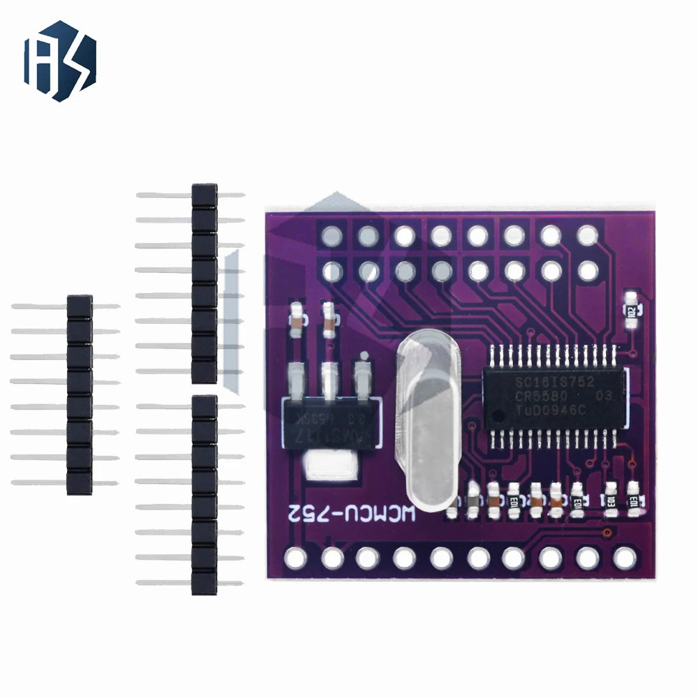 SC16IS752 Dual UART Expansion Board 2.5V/3.3V I2C SPI Interface Serial Converter Module for Arduino Zpaxo