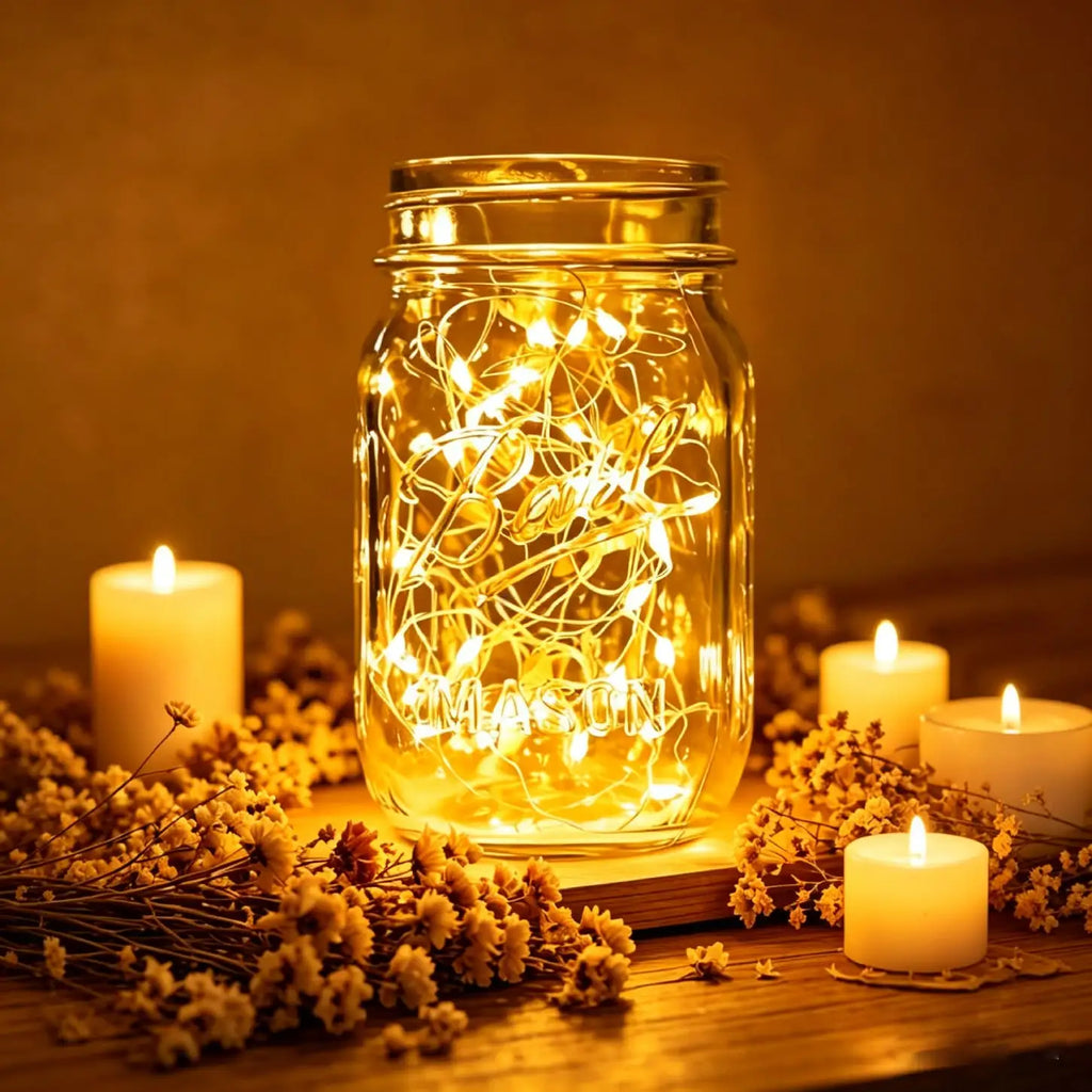 4-pack LED Timer Battery-powered Colored Lights 3-meter Copper Wire