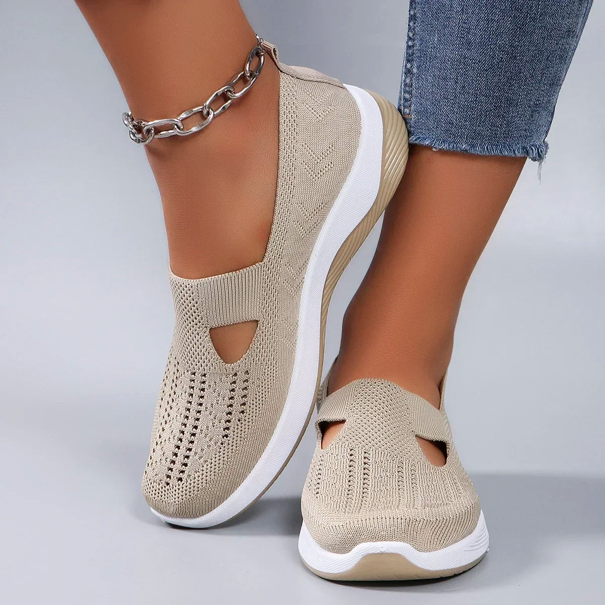 Women's Shoes Spring Middle Aged Elderly Mom Soft Soled Breathable Zpaxo A26 43