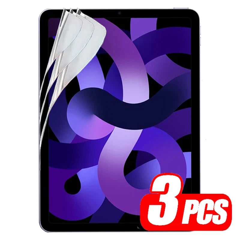 3pcs PET Soft Film for iPad 10th Gen Pro 11 12.9 Air 5 4 10.9 Screen Protector for iPad 10.2 9th 8th 7th Mini 6 Pro 9.7 5th 6th Zpaxo
