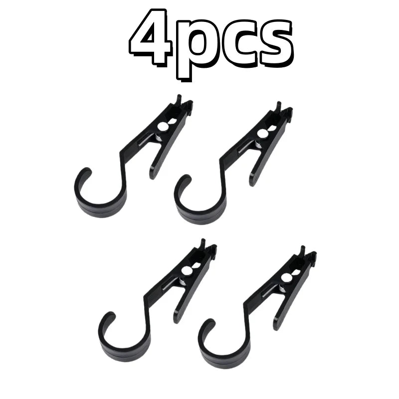 4pcs Camping Hooks - Multi-Function Tent Clips for Canopy, Awning & Gear - Non-Slip Secure Hanging, Portable Outdoor Essentials Zpaxo 4pcs