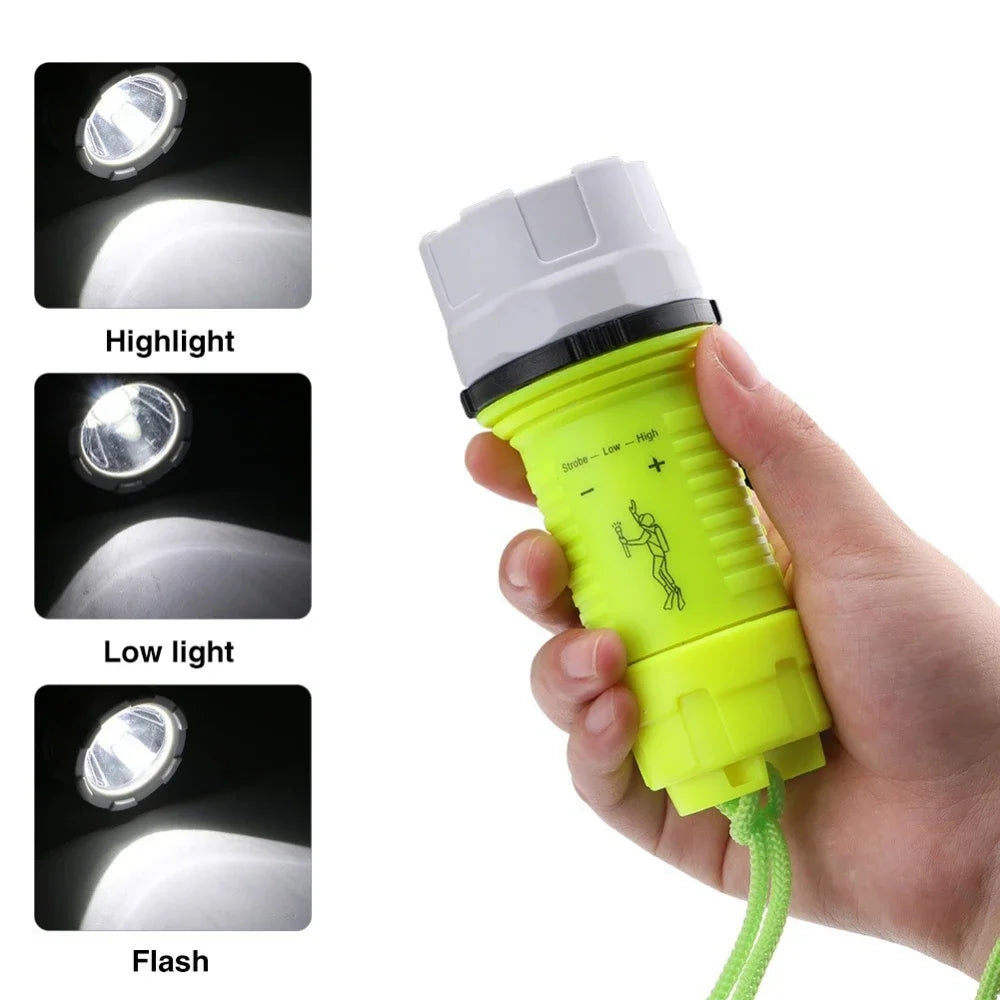 POCKETMAN 1000-Lumen Waterproof LED Diving Flashlight | 3 Modes