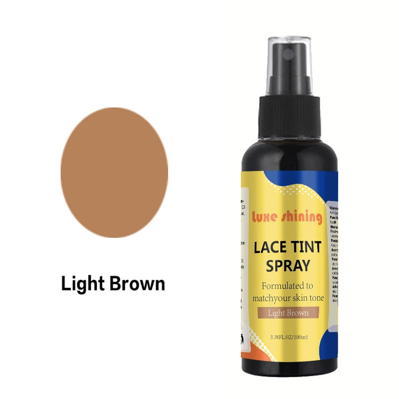 100ml Lace Melting Spray And Holding Spray,Extreme Hold Melting Spray For Lace Wigs,Glueless,Wig Melting Spray & Hair Adhesive Zpaxo Light Brown