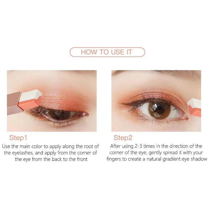 1 Pearly Glitter Highlighter Eyeshadow Stick Waterproof Long Lasting