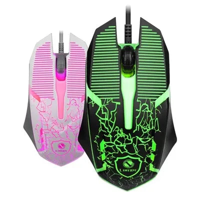 Limei S1 E Sports LED Luminous Backlit Wired Mouse USB Desktop Laptop Zpaxo 308 Mouse