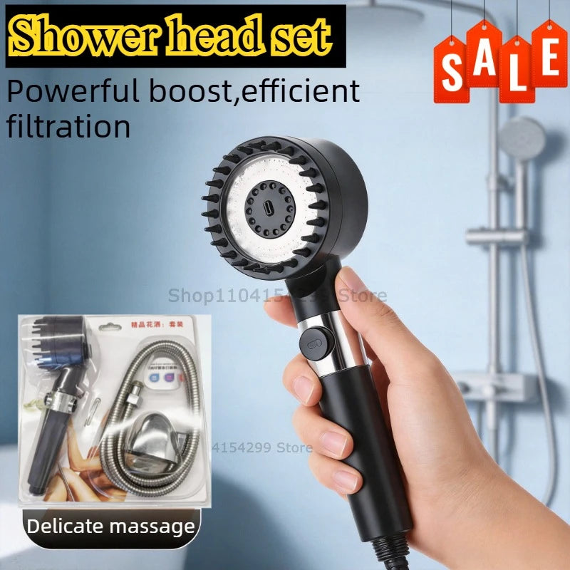Suitable for Multi Size Shower Faucet Complete Bathroom and Shower Cleaning Pressure Shower Set Bathroom Accessory Cleaning Tool Zpaxo
