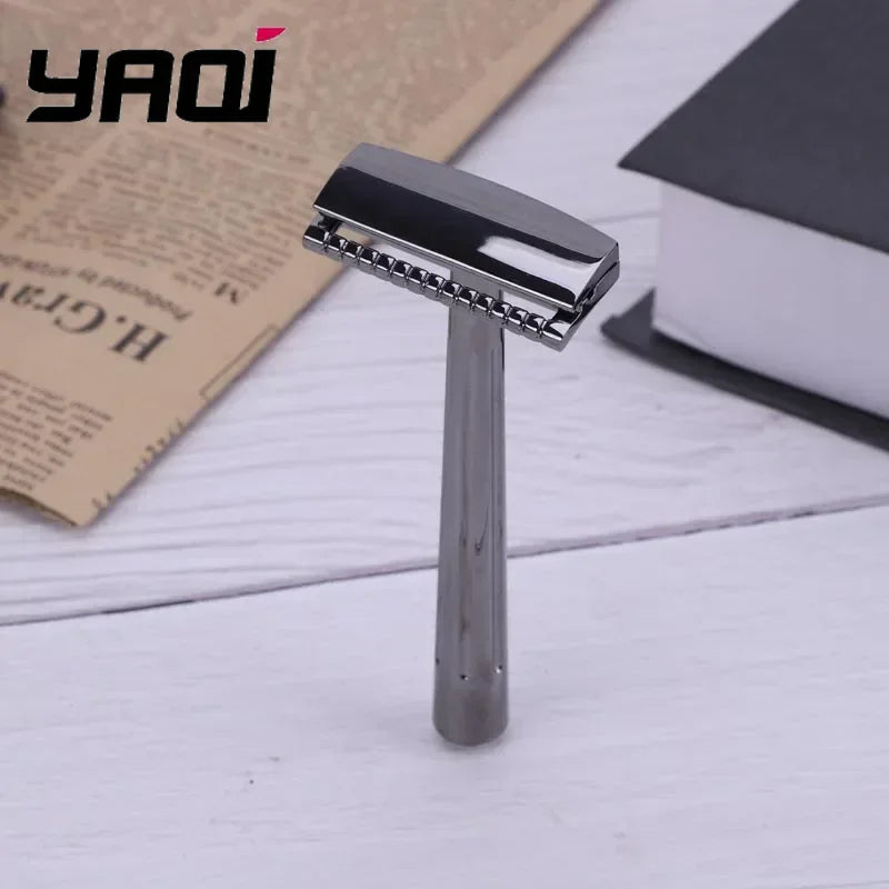 YAQI SE Katana Single Edge Safety Razor – Black Chrome Men's Single Edge Safety Razor Zpaxo
