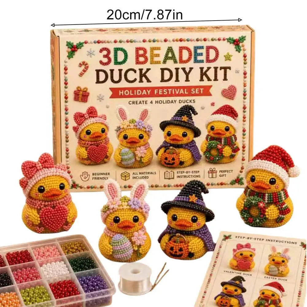 Bead Animal Making Cute Duck Handmade Toys Embroidery Jewelry Craft