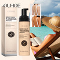 Ouhoe 100ml Sunless Self Tanning Mousse QuickDry Bronze Bronzer Natural Looking Tan for Face and Body Waterproof Outdoor Formula Zpaxo Default Title