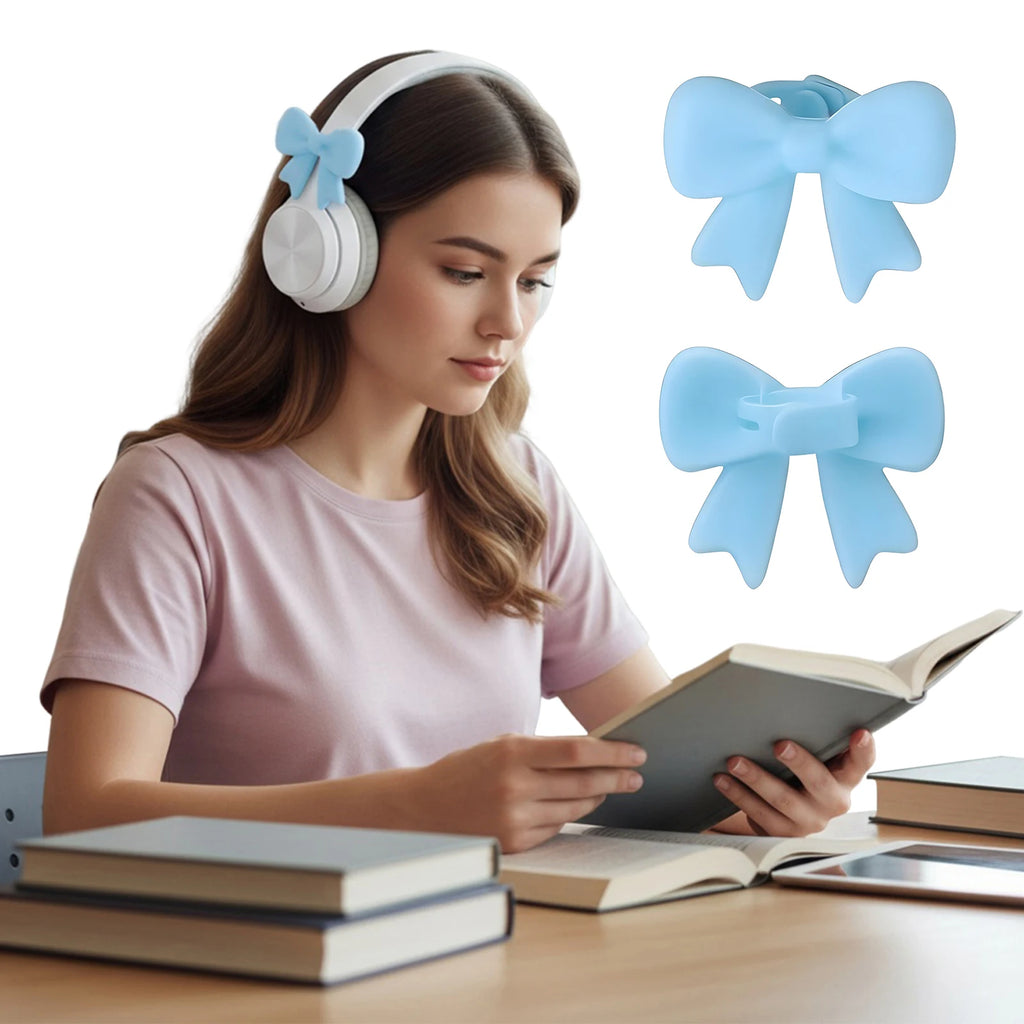 Silicone Bow Headphone Accessory Wide Compatibility Exquisite Gaming