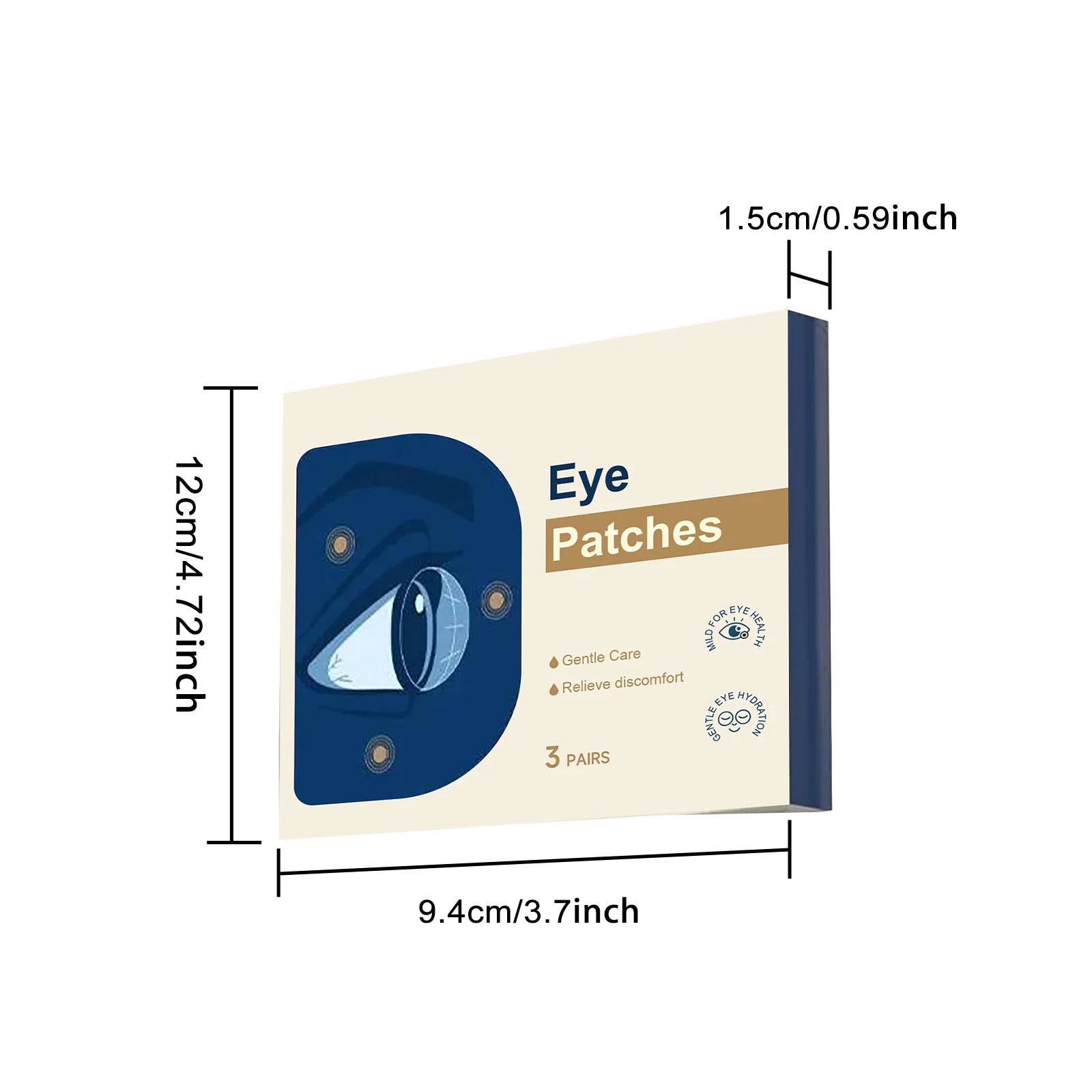 Hoygi Cooling Eye Patches – Dark Circles & Puffy Eyes Gel Mask Under Eye Gel Patches Zpaxo 3 Pairs