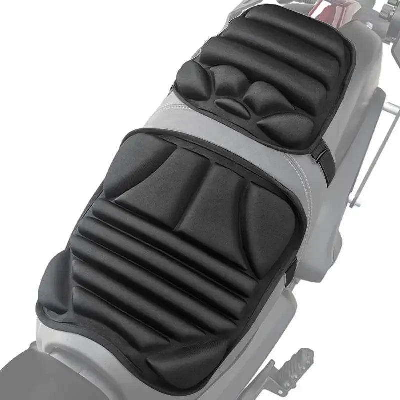 2-Pack Motorcycle 3D Gel Seat Cushion – Breathable Universal Pad