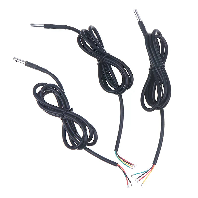1Pcs Waterproof Stainless Steel IIC Module Digital I2C Probe 1/2/3 Meters SHT20 SHT30 SHT40 Temperature And Humidity Sensor Zpaxo