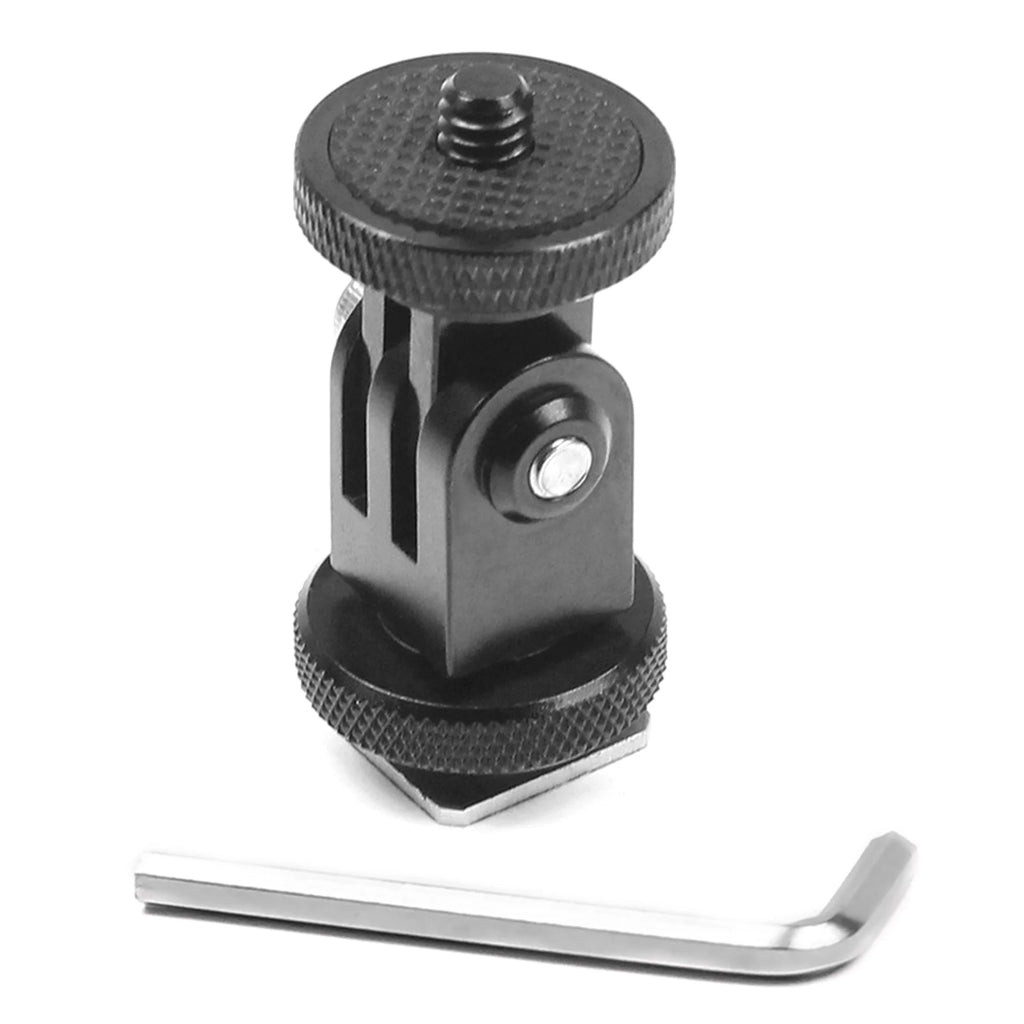 Gopro 12 11 10 Aluminum Alloy 360 Rotatable Cold Shoe 1 4 Screw Base