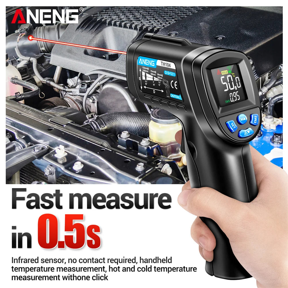 ANENG TH104 Infrared Handheld Temperature Gun 50 550 IR Laser Sensor