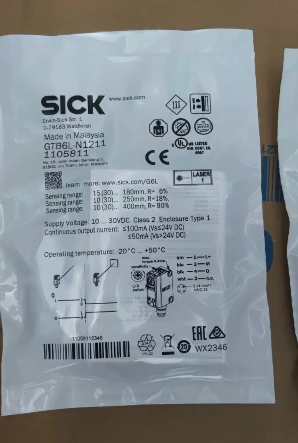 SICK GTB6L-N1211 Photoelectric Sensor Brand New Original Genuine Product Zpaxo